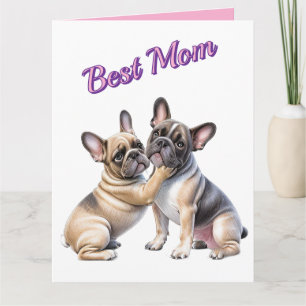 French Bulldog Liebe französische Bulldogge Dankeskarte