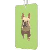 French Bulldog, Lime Green Autolufterfrischer (Links)