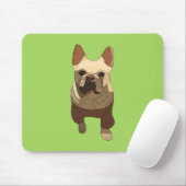 French Bulldog, Lime Green Mousepad (Mit Mouse)