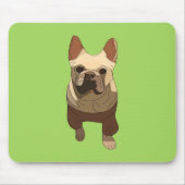 French Bulldog, Lime Green Mousepad (Vorne)