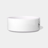 French Bulldog Line Art personalized bowl Napf (Links)