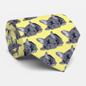 French Bulldog Lines Krawatte (Gerollt)