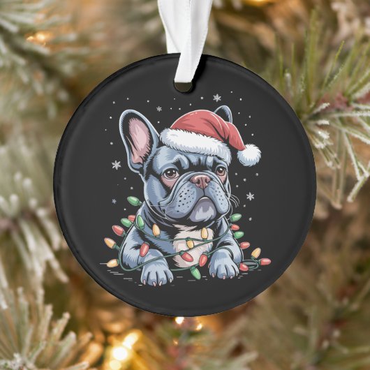 French Bulldog Lover Frenchie Weihnachtsfeier Xmas Ornament (Baum)
