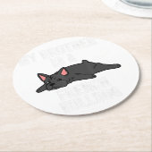 French Bulldog Lover Stone Untersetzer| Lover Gift Runder Pappuntersetzer (Angewinkelt)