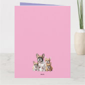 French Bulldog lustige Freunde Bulldoggen Karte (Rückseite)