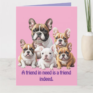 French Bulldog lustige Freunde Bulldoggen Karte