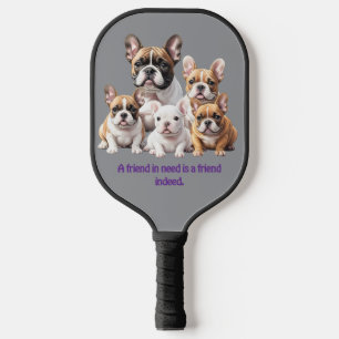 French Bulldog lustige Freunde Bulldoggen Pickleball Schläger