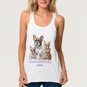French Bulldog lustige Freunde Bulldoggen Tank Top