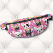 French Bulldog Macaron Pattern Bauchtasche