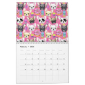French Bulldog Macaron Pattern Kalender (Feb 2026)