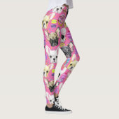 French Bulldog Macaron Pattern Leggings (Rechts)