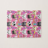 French Bulldog Macaron Pattern Puzzle (Horizontal)