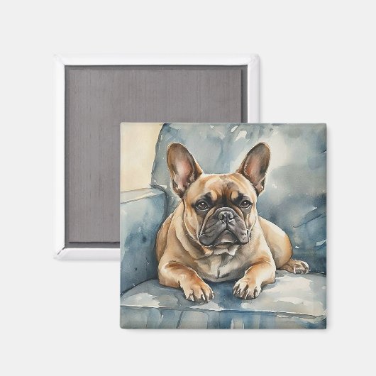 French Bulldog Magnet (Vorderseite/Rückseite)