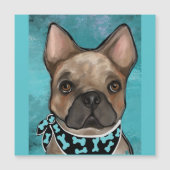 FRENCH BULLDOG MAGNETKARTE (Vorderseite)