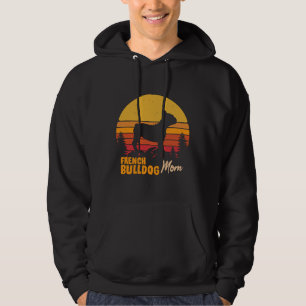 French Bulldog Mama Vintag Retro Hoodie