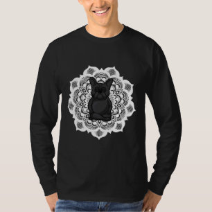 French Bulldog Meditation Mandala T-Shirt