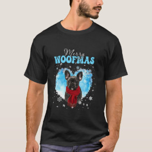 French Bulldog Merofmas Weihnachtsherz Winte T-Shirt