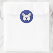 French Bulldog mini Runder Aufkleber (Tasche)