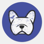 French Bulldog mini Runder Aufkleber (Vorderseite)