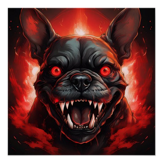 French Bulldog missglückt Poster (Vorderseite)