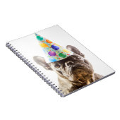French Bulldog mit Party Hat Notizblock (Rechte Seite)