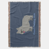 French Bulldog Mom Decke (Vorderseite Vertikal)