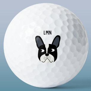 French Bulldog Monogram Golf Balls Golfball