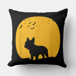 French Bulldog Moon Halloween Inspiriertes Design Kissen