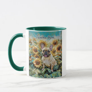 French Bulldog "Mops Mama" Tasse Kaffee zwei Töne