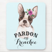 French Bulldog Mousepad - Blue (Vorne)