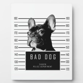 French Bulldog Mugshot Shirt Fotoplatte