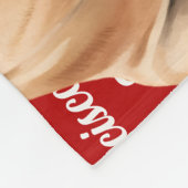 French Bulldog Name Christmas Holiday Fleecedecke (Ecke)