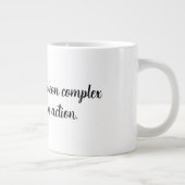 French Bulldog Napoleon Complex Jumbo-Tasse (Rechts)