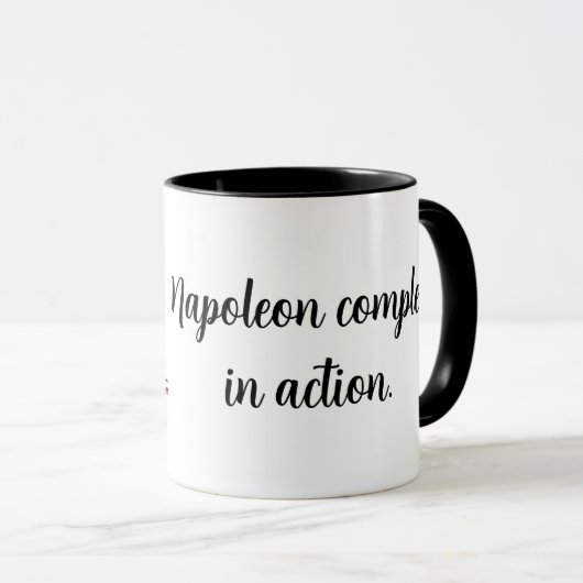 French Bulldog Napoleon Complex Tasse (VorderseiteRechts)