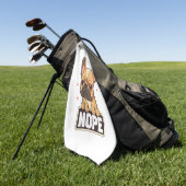 French Bulldog Nope Golfhandtuch (Gras)