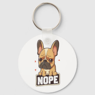 French Bulldog Nope Schlüsselanhänger