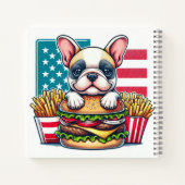 French Bulldog-Notebook Notizblock (Rückseite)