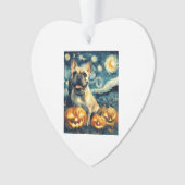 French Bulldog of van gogh starry night halloween Ornament (Vorderseite)