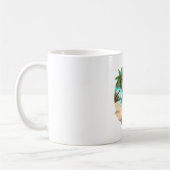 French Bulldog on a Beach Kaffeetasse (Links)
