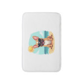 French Bulldog on Vacation Badematte (Vorderseite Vertikal)