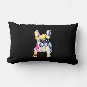 French Bulldog Original Watercolor Zeichne Geschen Lendenkissen