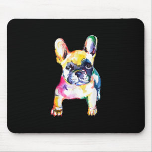 French Bulldog Original Watercolor Zeichne Geschen Mousepad