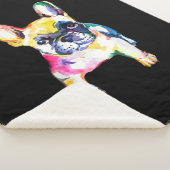 French Bulldog Original Watercolor Zeichne Geschen Sherpadecke (3/4)