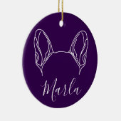 French Bulldog Ornament (Om Logo) (Rechts)