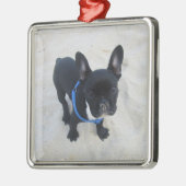 French Bulldog Ornament Personalisiert Aus Metall (Links)