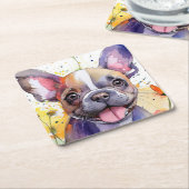 French Bulldog Paper Untersetzer (angewinkelt)