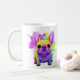 French Bulldog Pastel Splash of Color Kaffeetasse