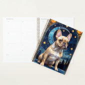 French Bulldog Pastel Stains Glass Night Sky Moon Planer (Anzeige)