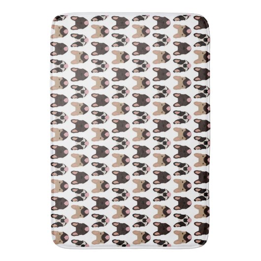 French Bulldog Pattern Badematte (Vorderseite Vertikal)