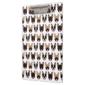 French Bulldog Pattern Klemmbrett (Links)